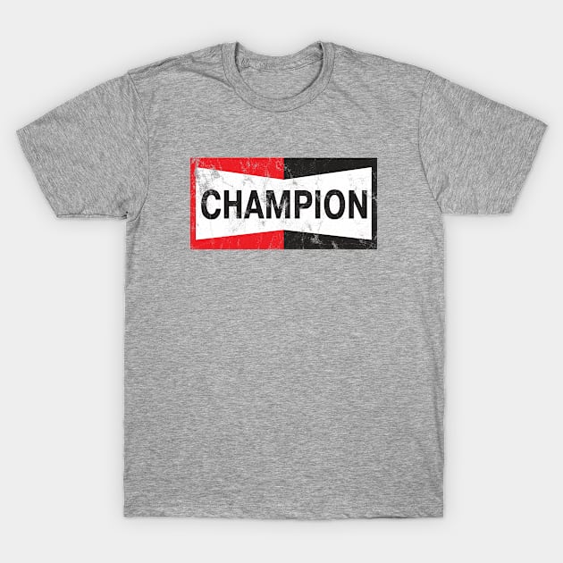 Champion Spark Plugs T-Shirt by pjsignman